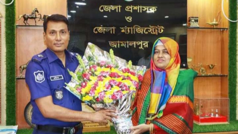 জামালপুরের জেলা প্রশাসক এর সাথে পুলিশ সুপারের সৌজন্য সাক্ষাৎ